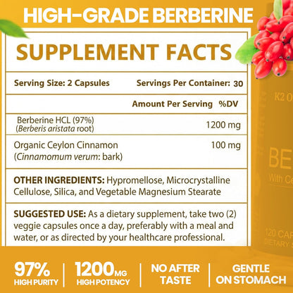 Premium Berberine with True Ceylon Cinnamon